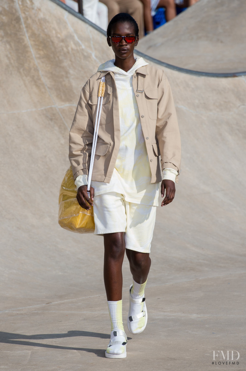 Aamito Stacie Lagum featured in  the John Elliott fashion show for Spring/Summer 2019