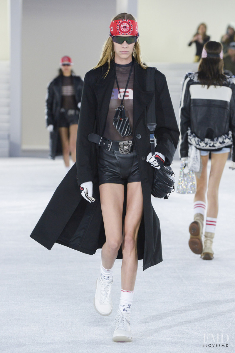 Lexi Boling featured in  the Alexander Wang fashion show for Spring/Summer 2019