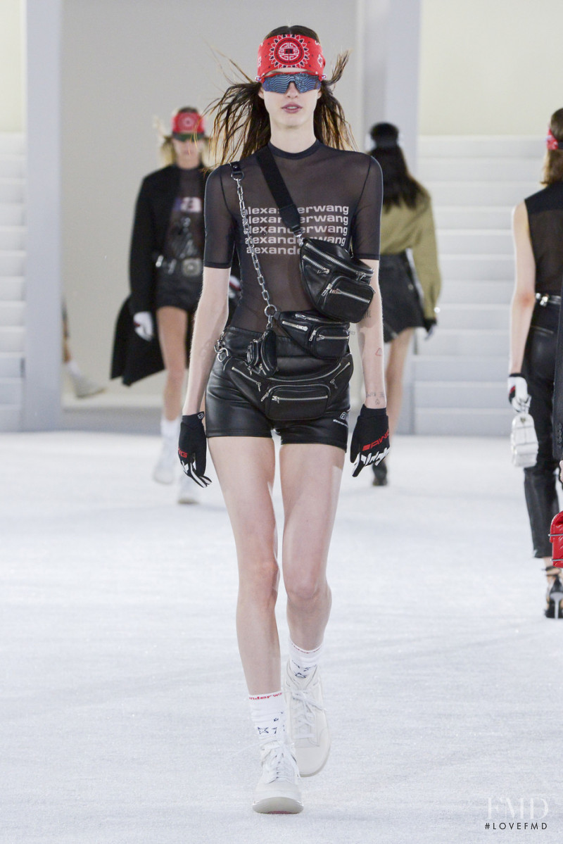 Sarah Brannon featured in  the Alexander Wang fashion show for Spring/Summer 2019