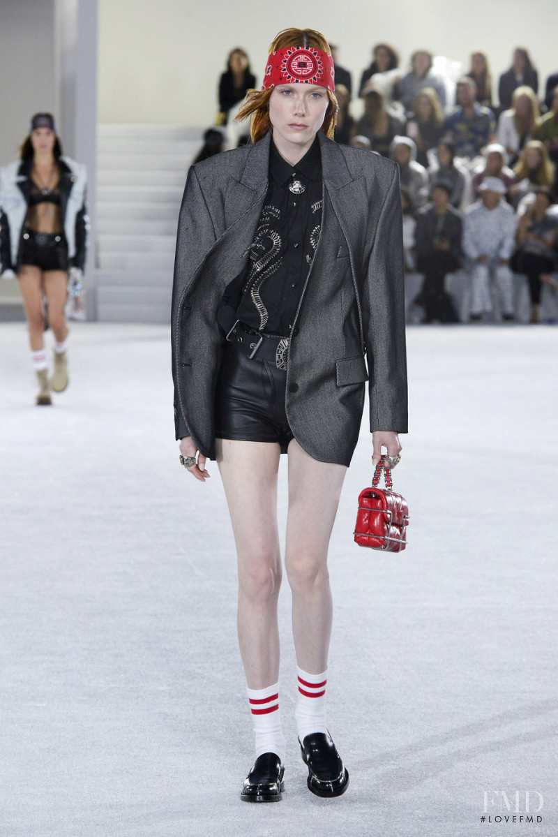 Kiki Willems featured in  the Alexander Wang fashion show for Spring/Summer 2019
