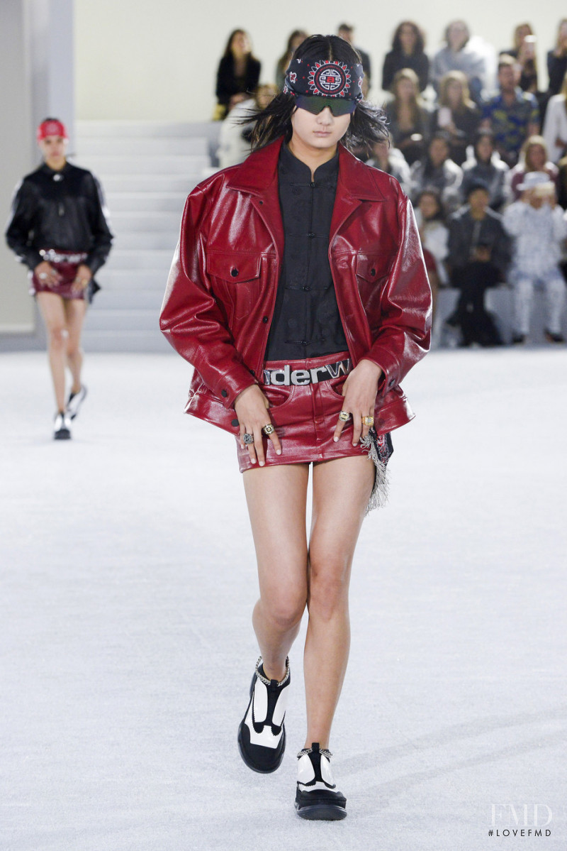 Yan Zhao featured in  the Alexander Wang fashion show for Spring/Summer 2019