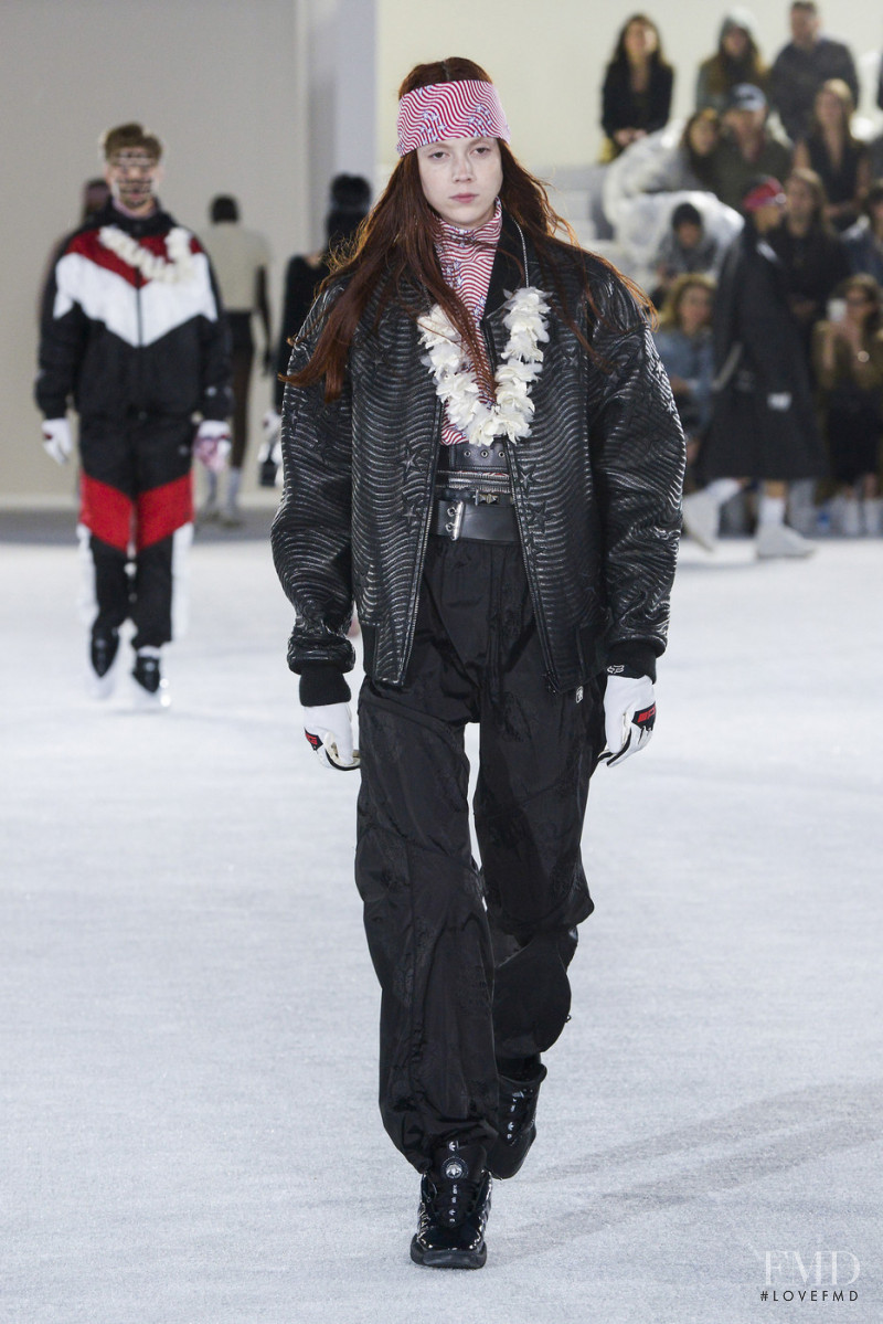 Natalie Westling featured in  the Alexander Wang fashion show for Spring/Summer 2019