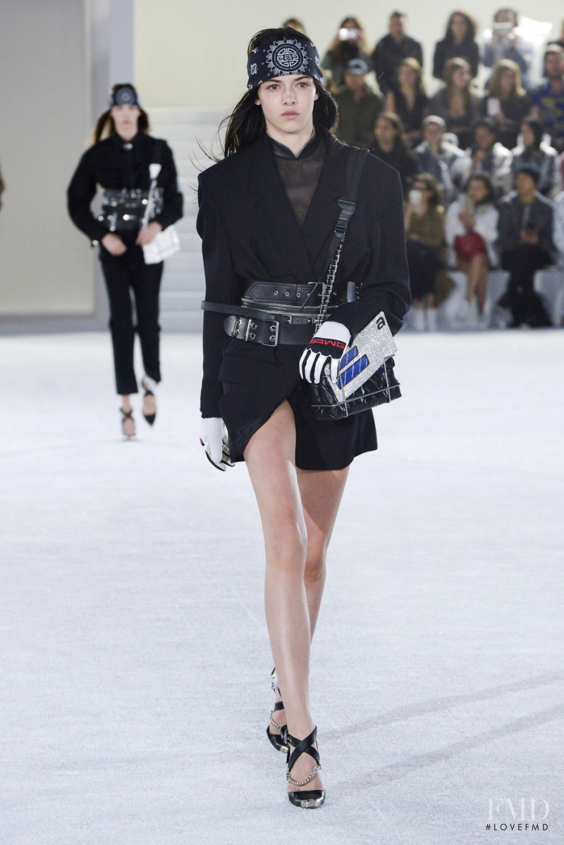 Maria Miguel featured in  the Alexander Wang fashion show for Spring/Summer 2019