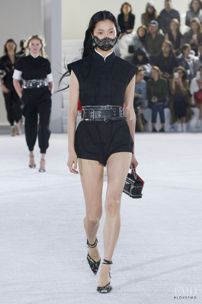 Sung Hee Kim featured in  the Alexander Wang fashion show for Spring/Summer 2019