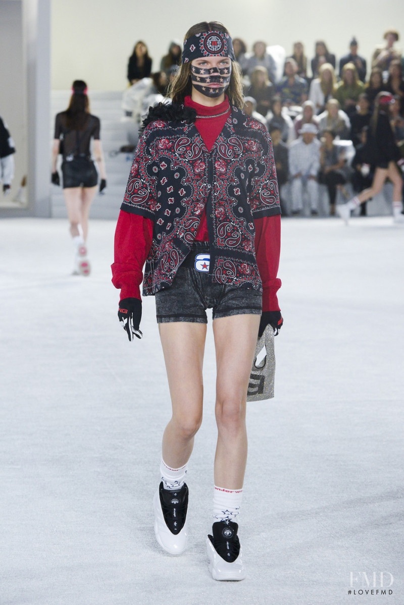 Katharina Hessen featured in  the Alexander Wang fashion show for Spring/Summer 2019