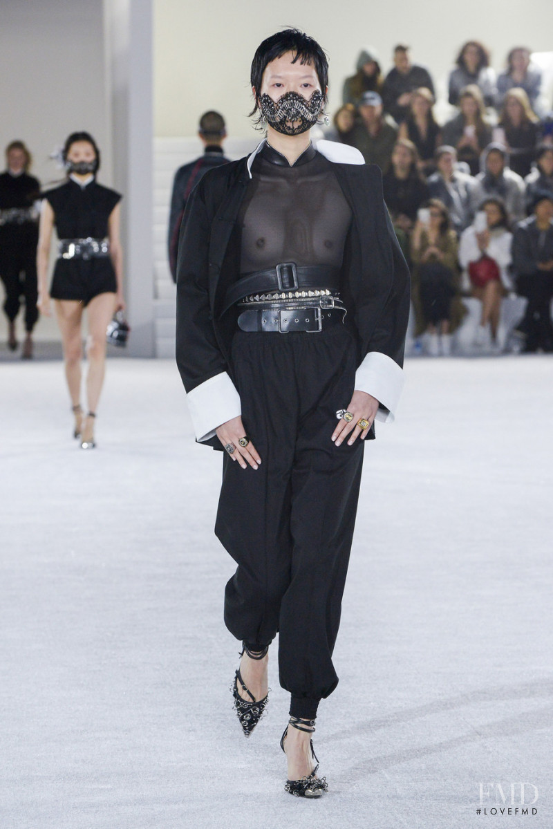 Shujing Zhou featured in  the Alexander Wang fashion show for Spring/Summer 2019