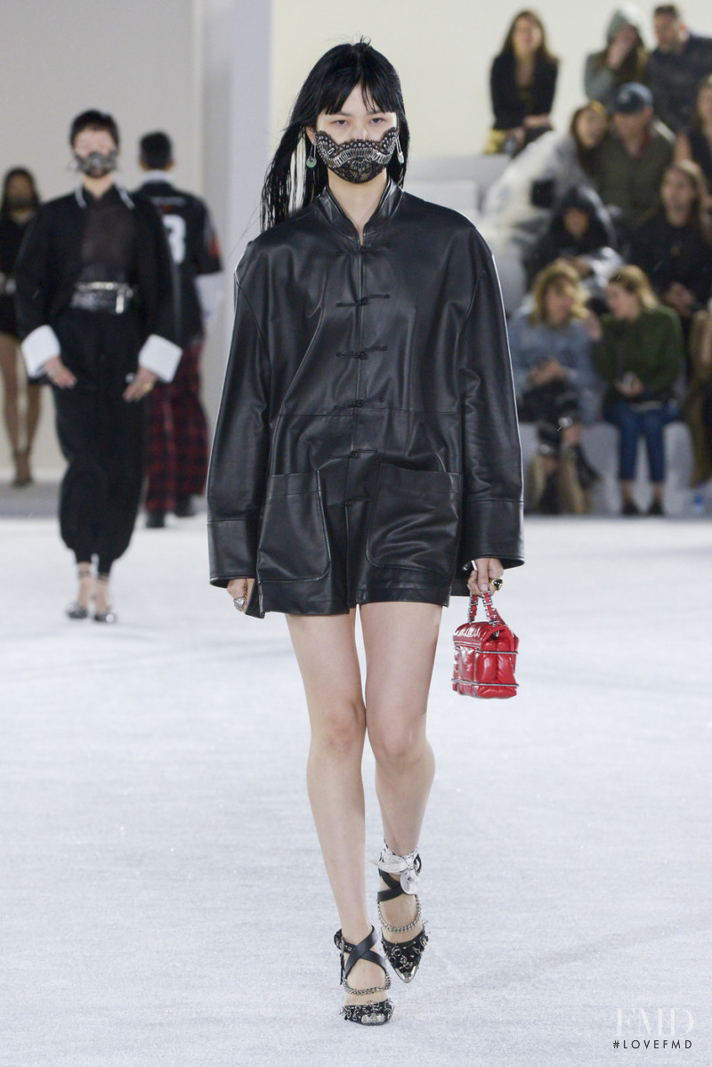 Kiko Arai featured in  the Alexander Wang fashion show for Spring/Summer 2019