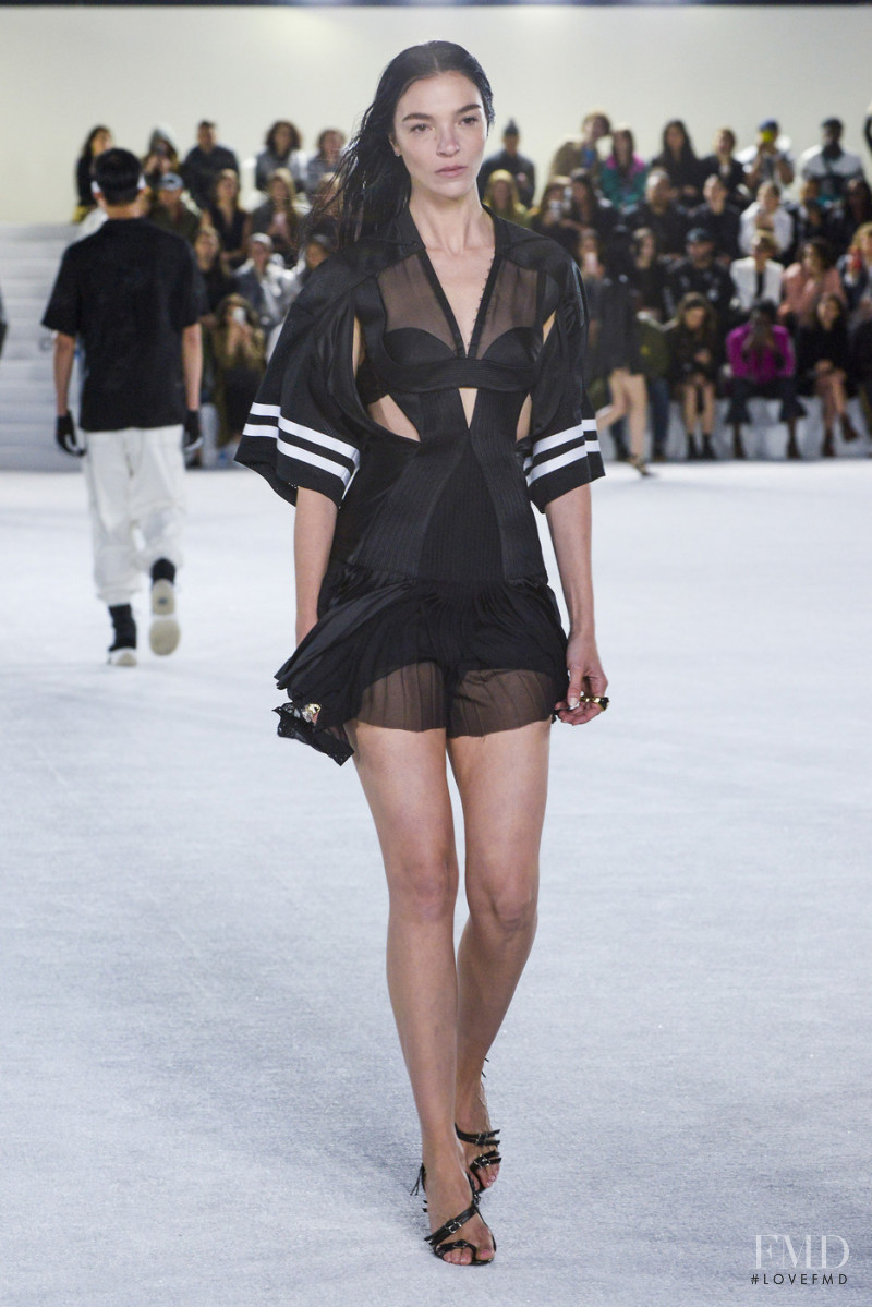 Mariacarla Boscono featured in  the Alexander Wang fashion show for Spring/Summer 2019