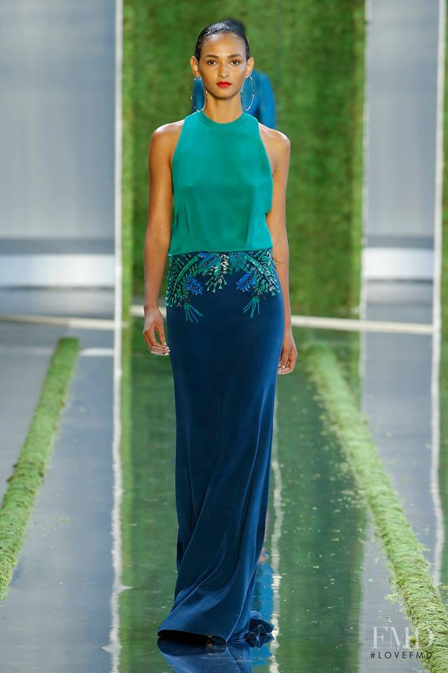 Angelica Alves featured in  the Cushnie Et Ochs fashion show for Spring/Summer 2019