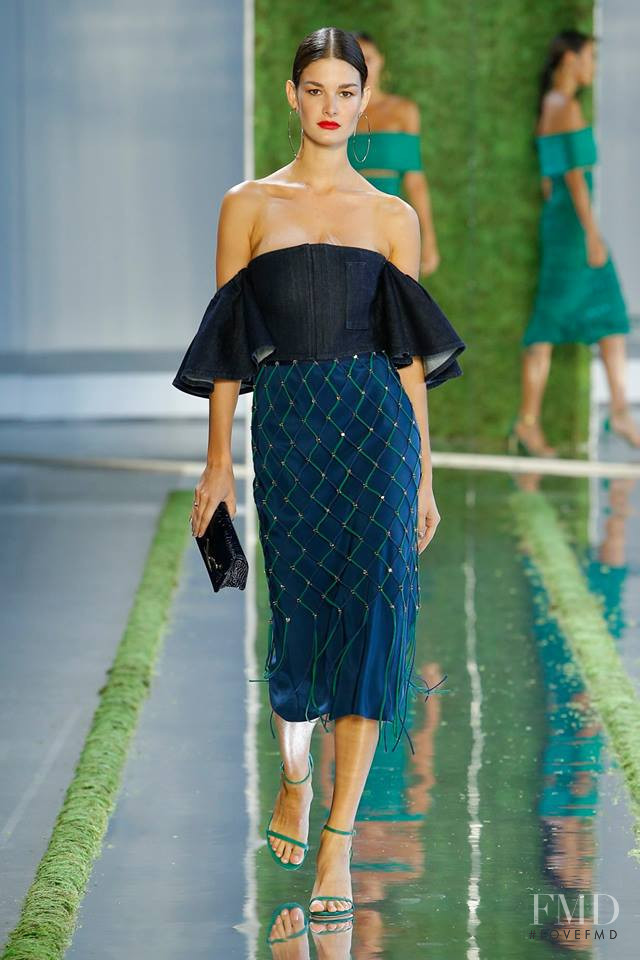 Ophélie Guillermand featured in  the Cushnie Et Ochs fashion show for Spring/Summer 2019