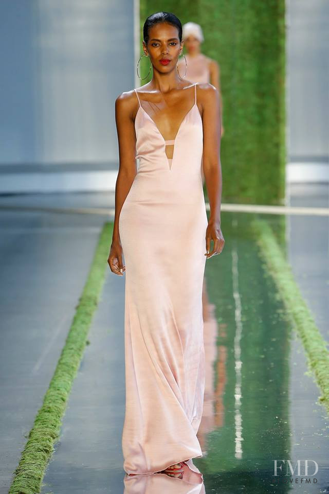 Grace Mahary featured in  the Cushnie Et Ochs fashion show for Spring/Summer 2019