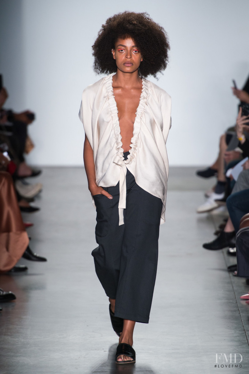 Kesewa Aboah featured in  the Zero + Maria Cornejo fashion show for Spring/Summer 2019