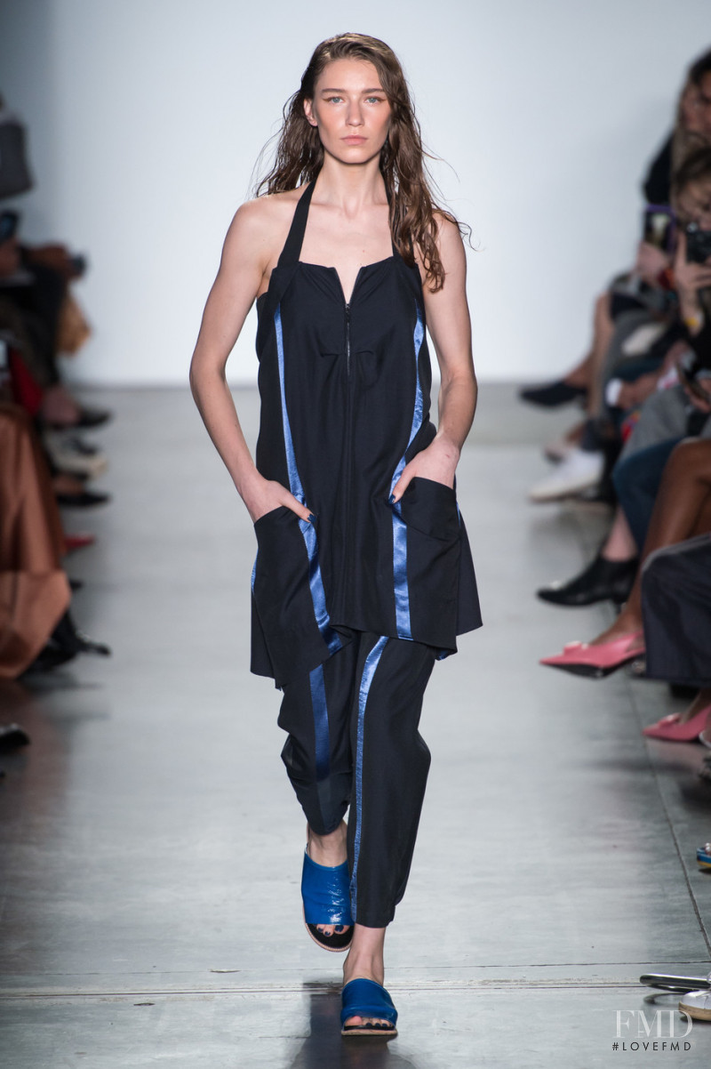 Sofia Tesmenitskaya featured in  the Zero + Maria Cornejo fashion show for Spring/Summer 2019