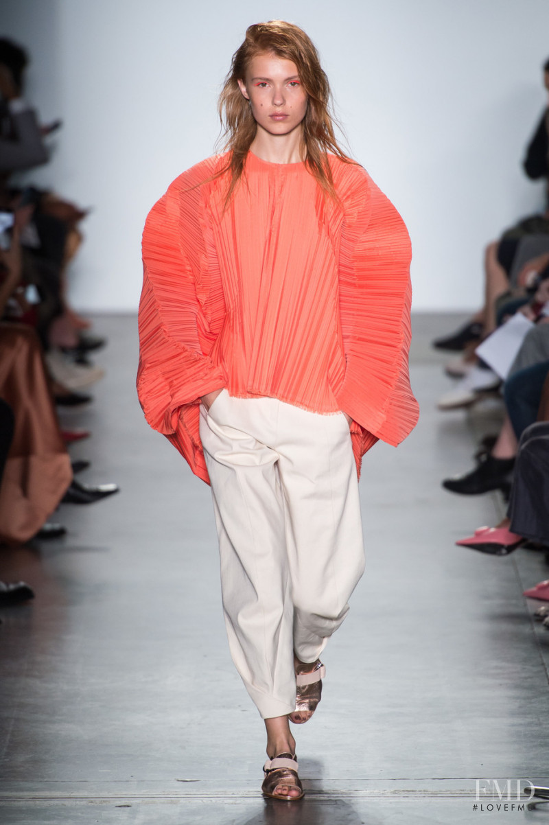 Yeva Podurian featured in  the Zero + Maria Cornejo fashion show for Spring/Summer 2019