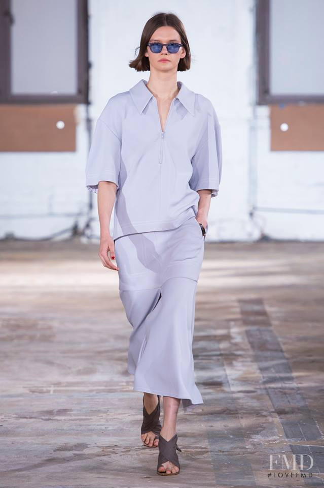 Daniela Kocianova featured in  the Tibi fashion show for Spring/Summer 2019