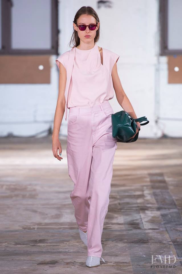 Pia Priewe featured in  the Tibi fashion show for Spring/Summer 2019