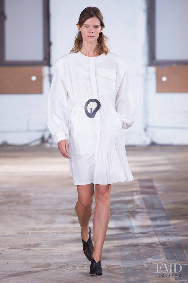 Irina Kravchenko featured in  the Tibi fashion show for Spring/Summer 2019