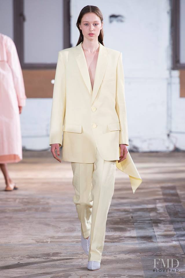 Soso Korell featured in  the Tibi fashion show for Spring/Summer 2019