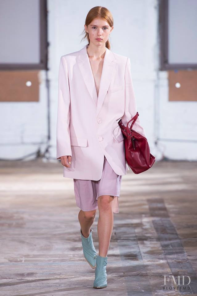 Yeva Podurian featured in  the Tibi fashion show for Spring/Summer 2019