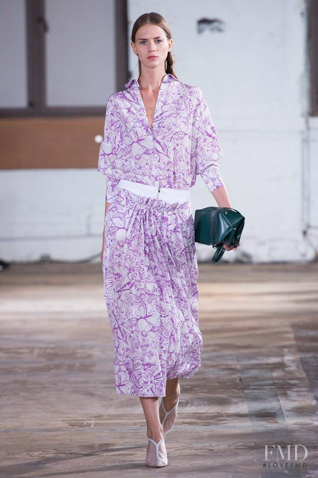 Alena Frolova featured in  the Tibi fashion show for Spring/Summer 2019