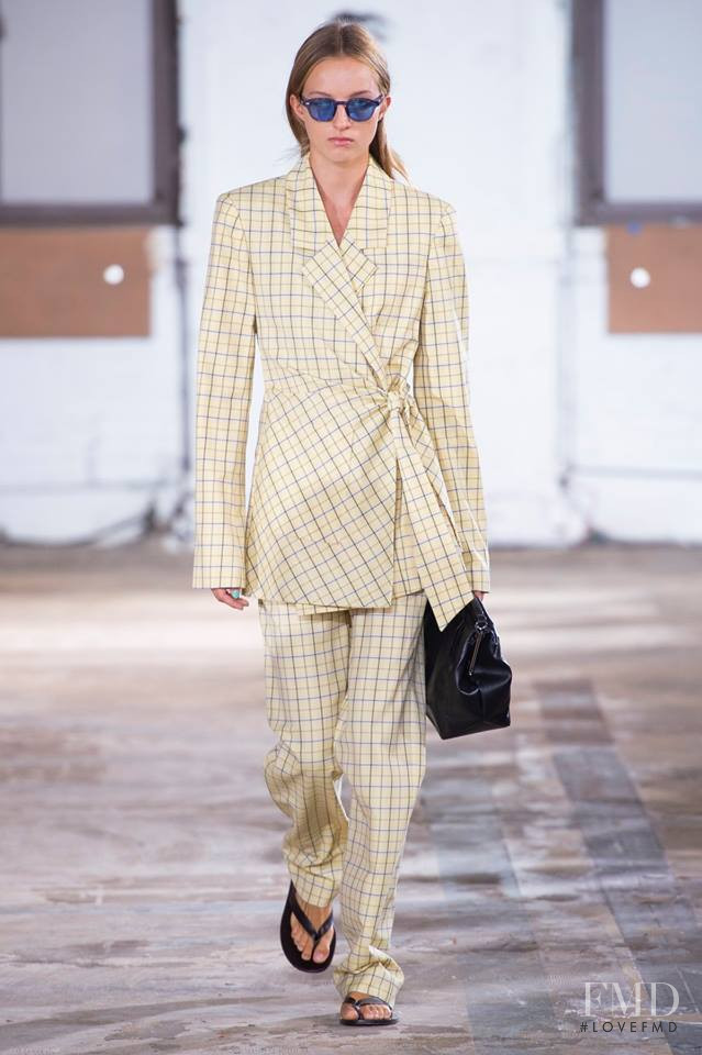 Hebe Flury featured in  the Tibi fashion show for Spring/Summer 2019