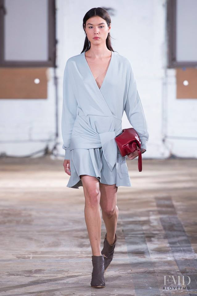 Angelica Erthal featured in  the Tibi fashion show for Spring/Summer 2019