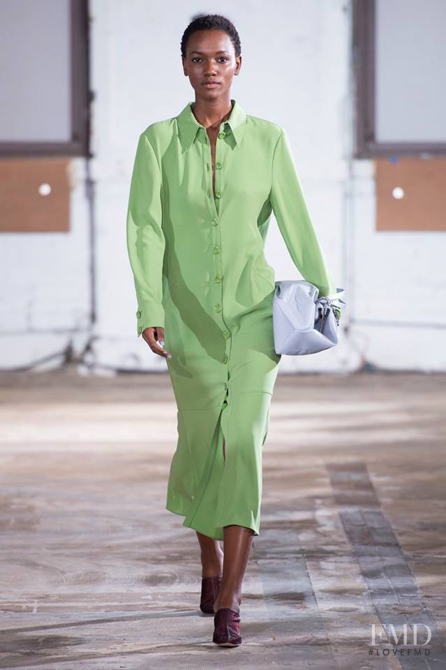 Herieth Paul featured in  the Tibi fashion show for Spring/Summer 2019