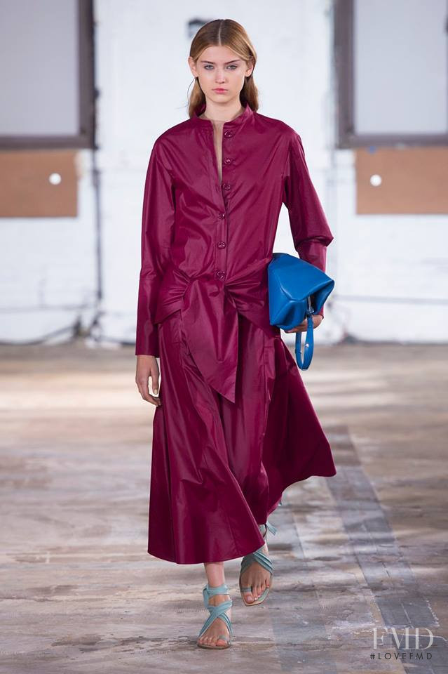 Kenzie Spooner featured in  the Tibi fashion show for Spring/Summer 2019
