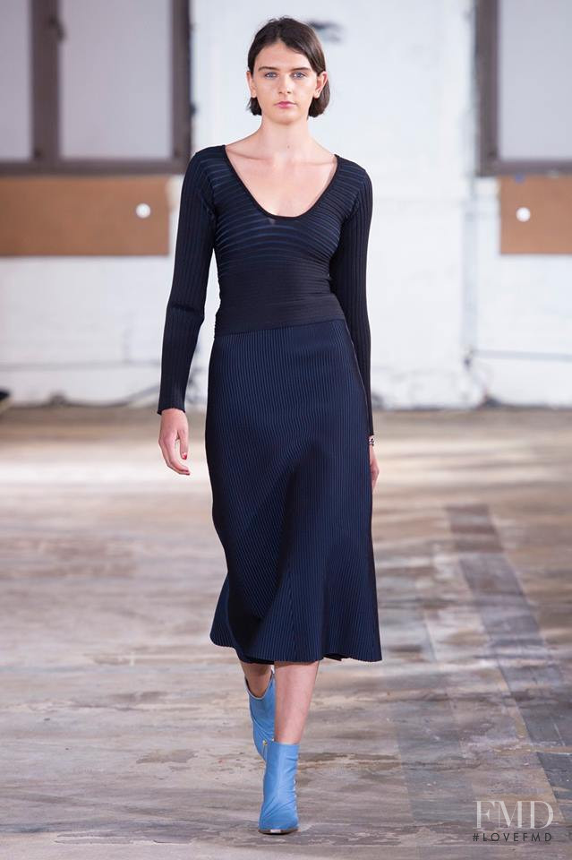 Anna Hagood featured in  the Tibi fashion show for Spring/Summer 2019