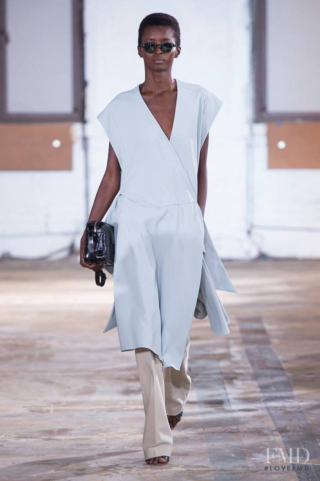 Amira Pinheiro featured in  the Tibi fashion show for Spring/Summer 2019