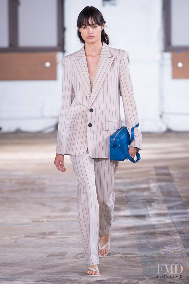 Bruna Ludtke featured in  the Tibi fashion show for Spring/Summer 2019