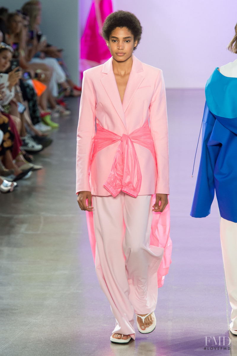 Chanel de Leon Gomez featured in  the Milly fashion show for Spring/Summer 2019