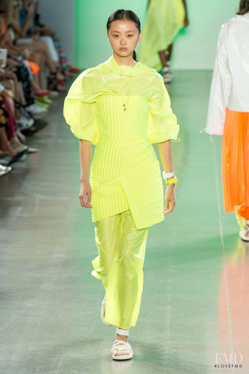 Xu Jing featured in  the Milly fashion show for Spring/Summer 2019