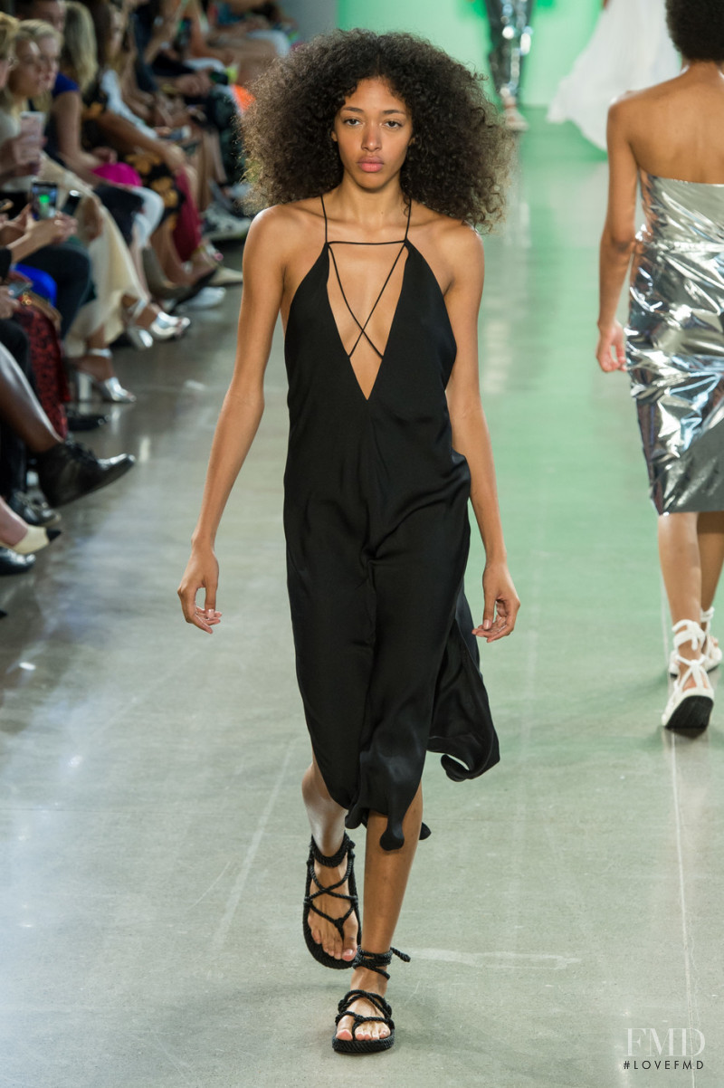 Riane Herzik featured in  the Milly fashion show for Spring/Summer 2019