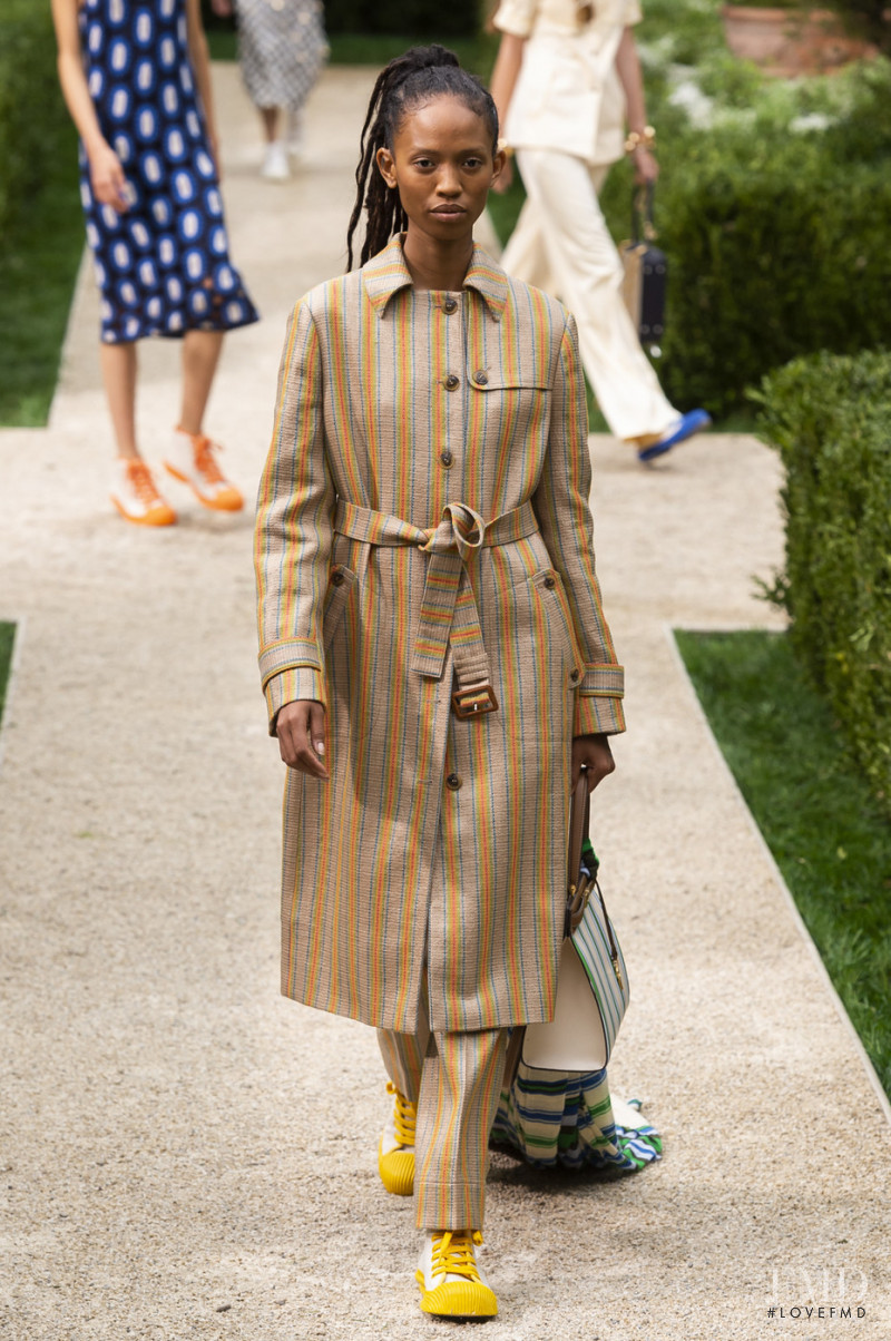 Adesuwa Aighewi featured in  the Tory Burch fashion show for Spring/Summer 2019