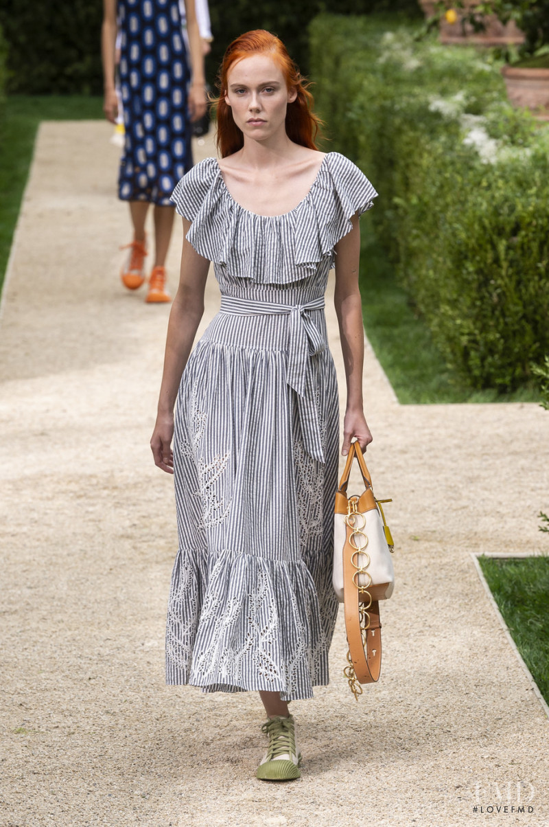Kiki Willems featured in  the Tory Burch fashion show for Spring/Summer 2019