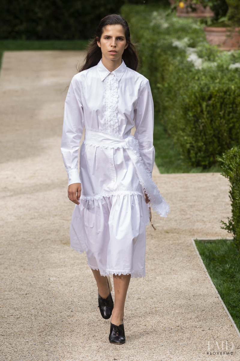 Hayett McCarthy featured in  the Tory Burch fashion show for Spring/Summer 2019