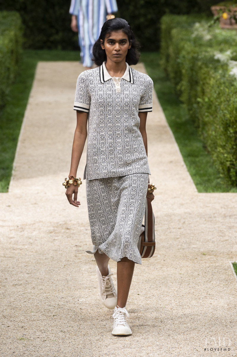 Radhika Nair featured in  the Tory Burch fashion show for Spring/Summer 2019