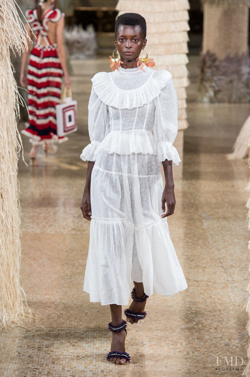 Amira Pinheiro featured in  the Ulla Johnson fashion show for Spring/Summer 2019