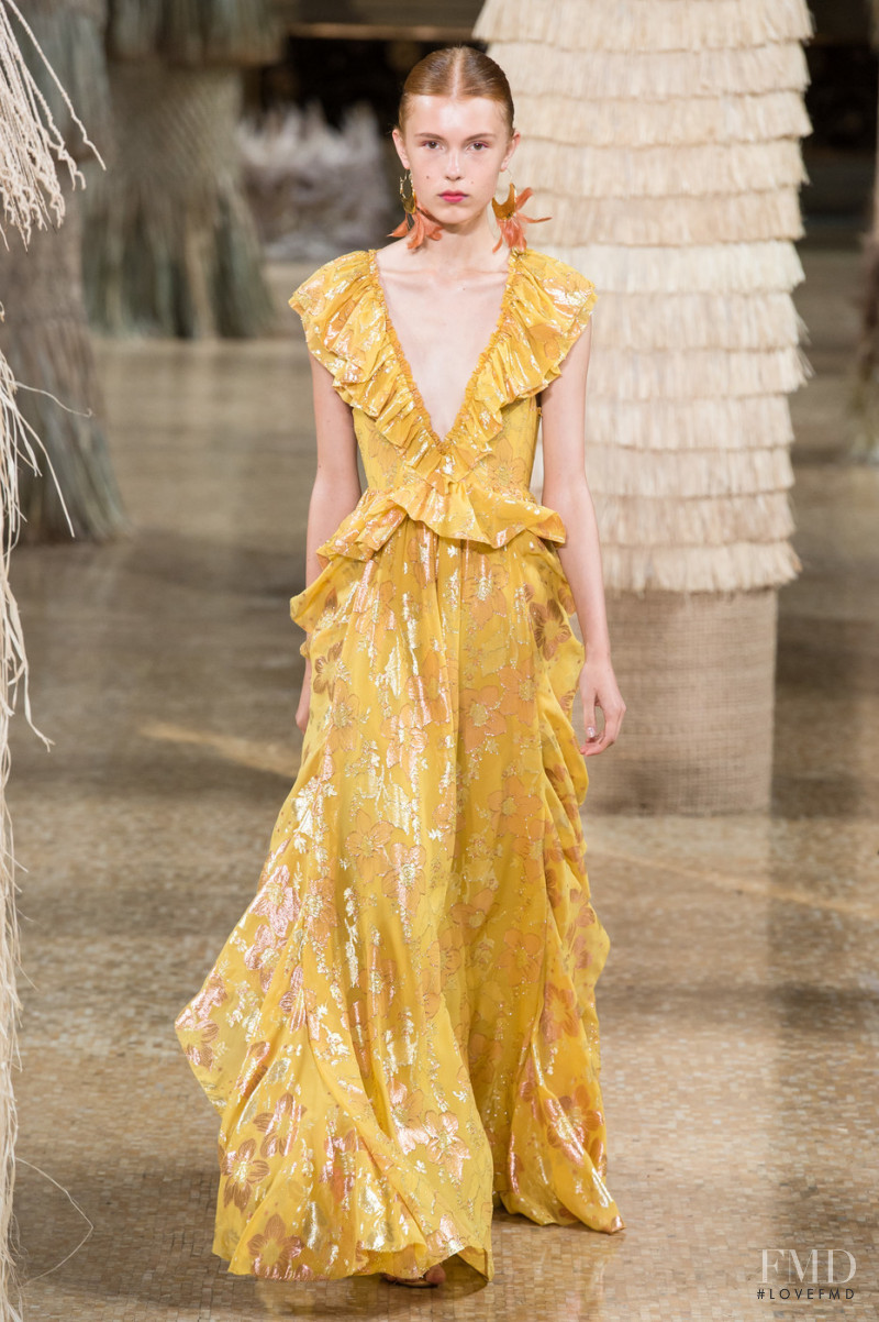 Yeva Podurian featured in  the Ulla Johnson fashion show for Spring/Summer 2019