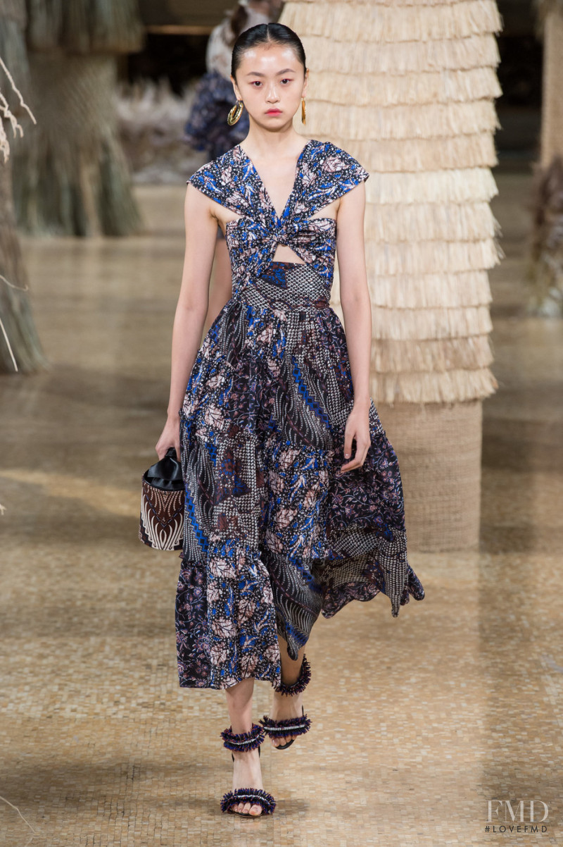 Xu Jing featured in  the Ulla Johnson fashion show for Spring/Summer 2019