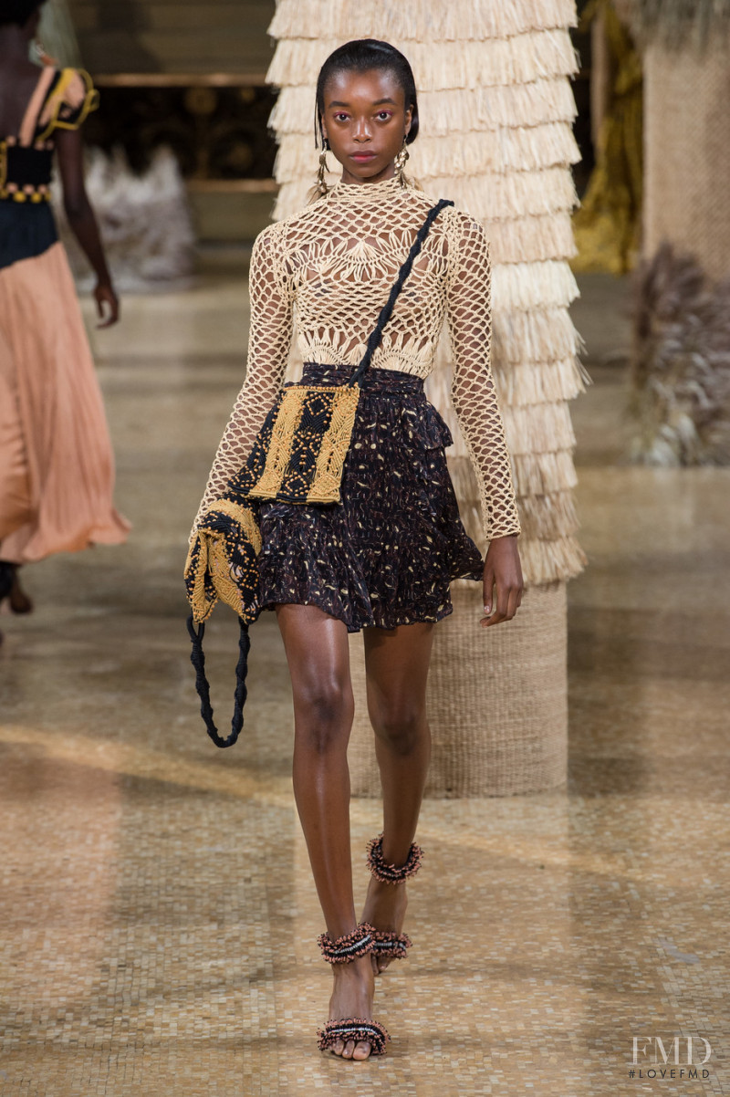 Olivia Anakwe featured in  the Ulla Johnson fashion show for Spring/Summer 2019
