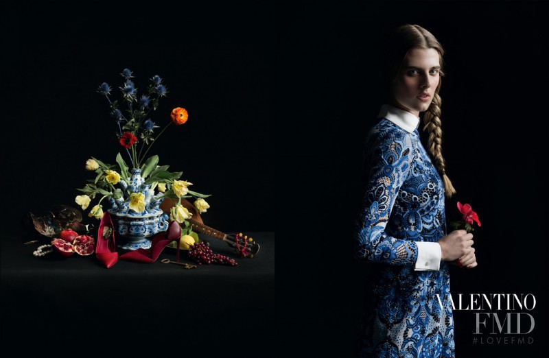 Tamara Slijkhuis Weijenberg featured in  the Valentino advertisement for Autumn/Winter 2013