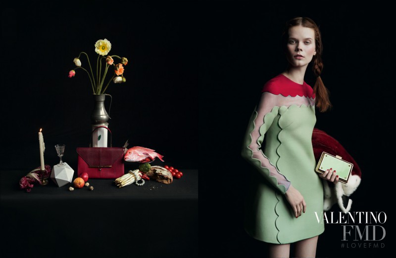 Irina Kravchenko featured in  the Valentino advertisement for Autumn/Winter 2013