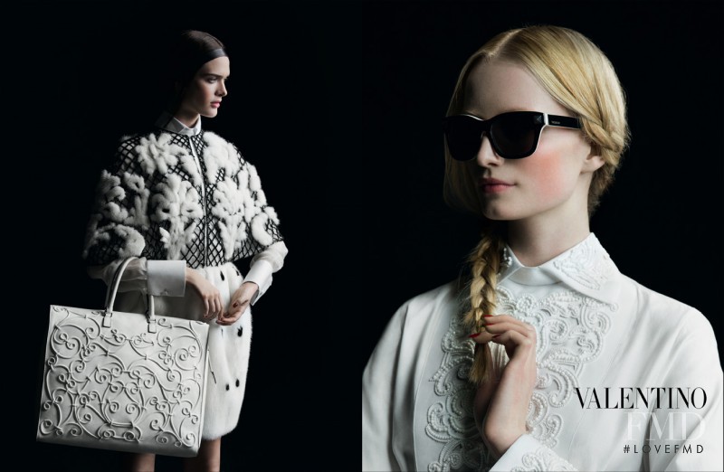 Maud Welzen featured in  the Valentino advertisement for Autumn/Winter 2013