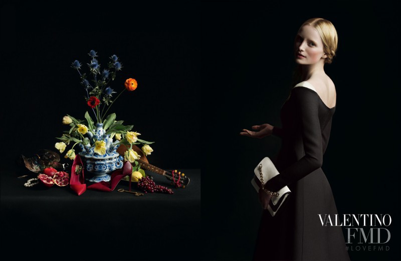 Maud Welzen featured in  the Valentino advertisement for Autumn/Winter 2013