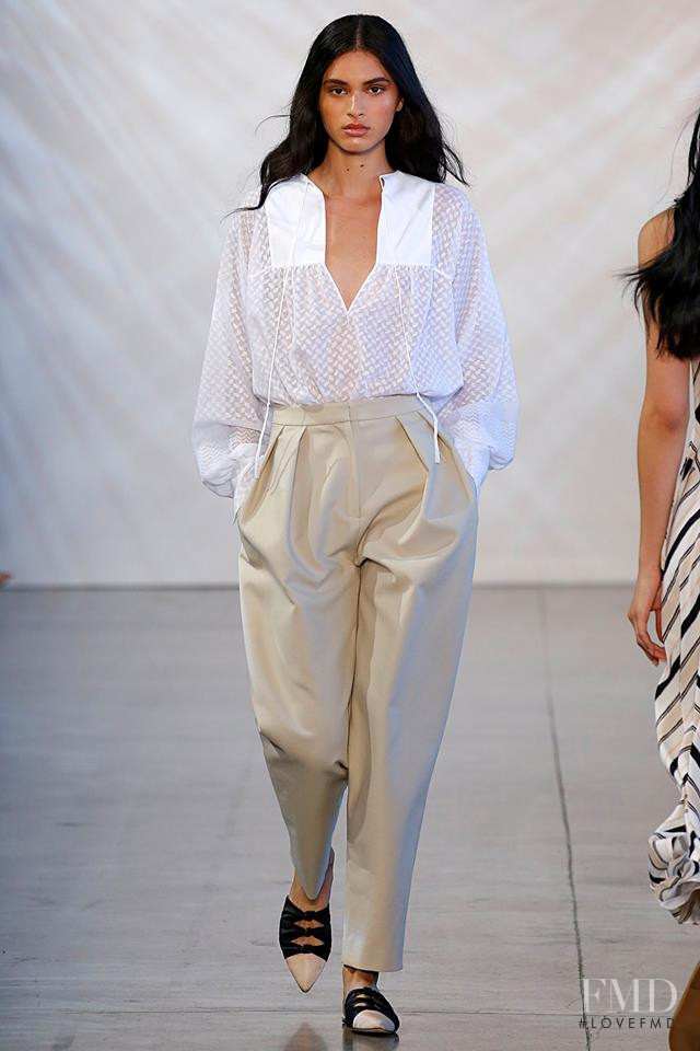 Aira Ferreira featured in  the Noon By Noor fashion show for Spring/Summer 2019