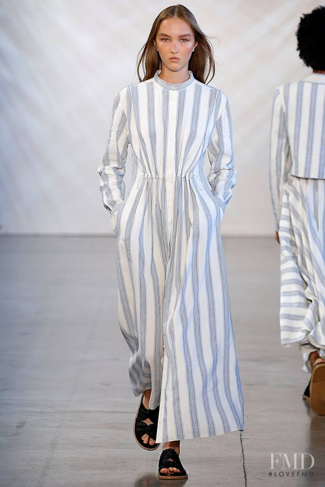 Nastya Cherkasova featured in  the Noon By Noor fashion show for Spring/Summer 2019