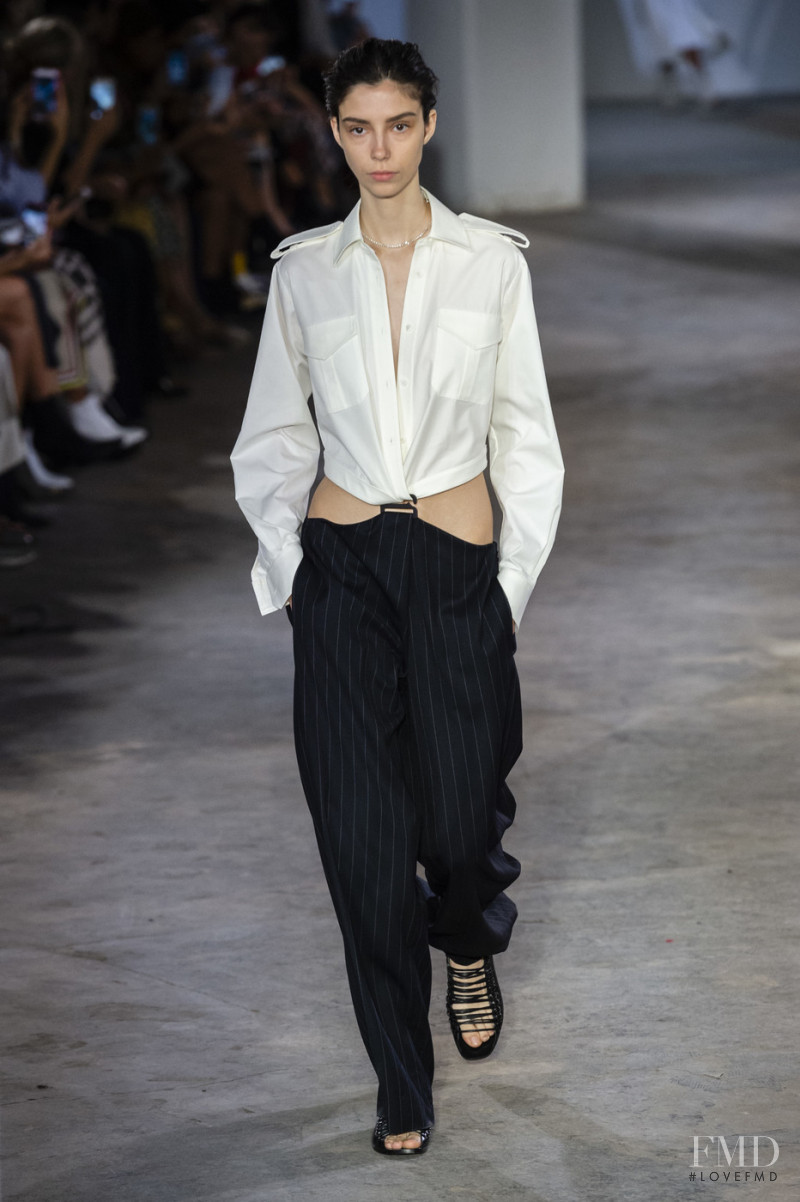 Manuela Miloqui featured in  the Dion Lee fashion show for Spring/Summer 2019
