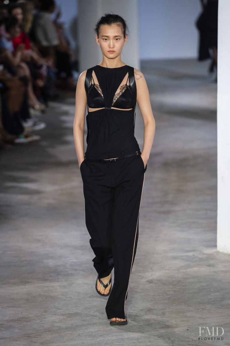 Wangy Xinyu featured in  the Dion Lee fashion show for Spring/Summer 2019